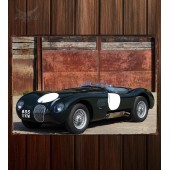 Металлическая табличка Jaguar C-Type